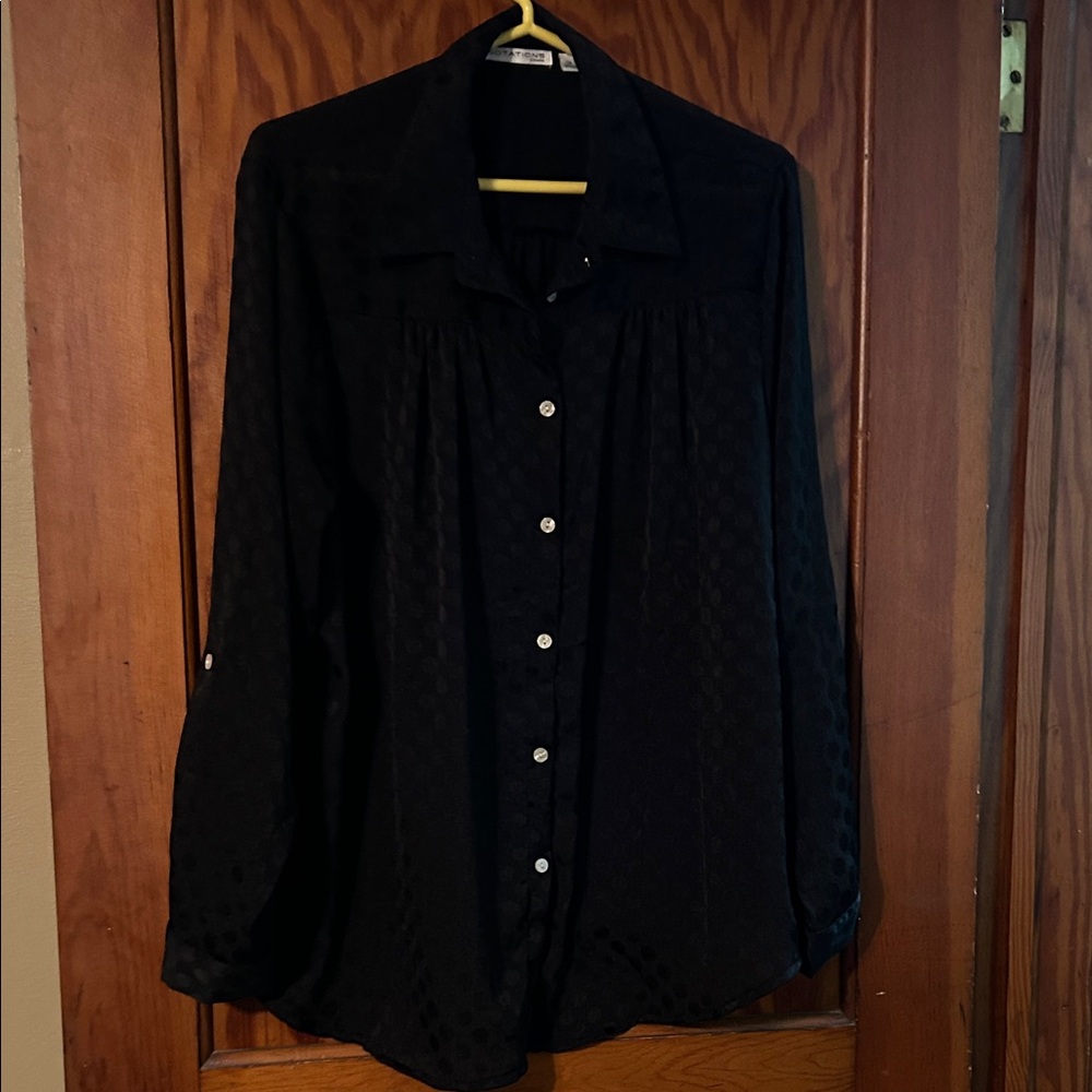 Elegant Black Button Down Shirt